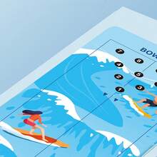 19pcs Mini Bowling Set - Ideal With 8 * Shuffleboard Ball, 10 * Bowling Ball For School, Home, Office, Party - Multicolor - View 6