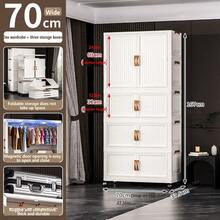 Tủ quần áo gấp gọn 5/4/3/2/1 tầng cho người lớn, tủ đựng quần áo phòng ngủ đơn giản tất cả trong một dành cho người lớn và trẻ em - Nhiều màu - Xem 23