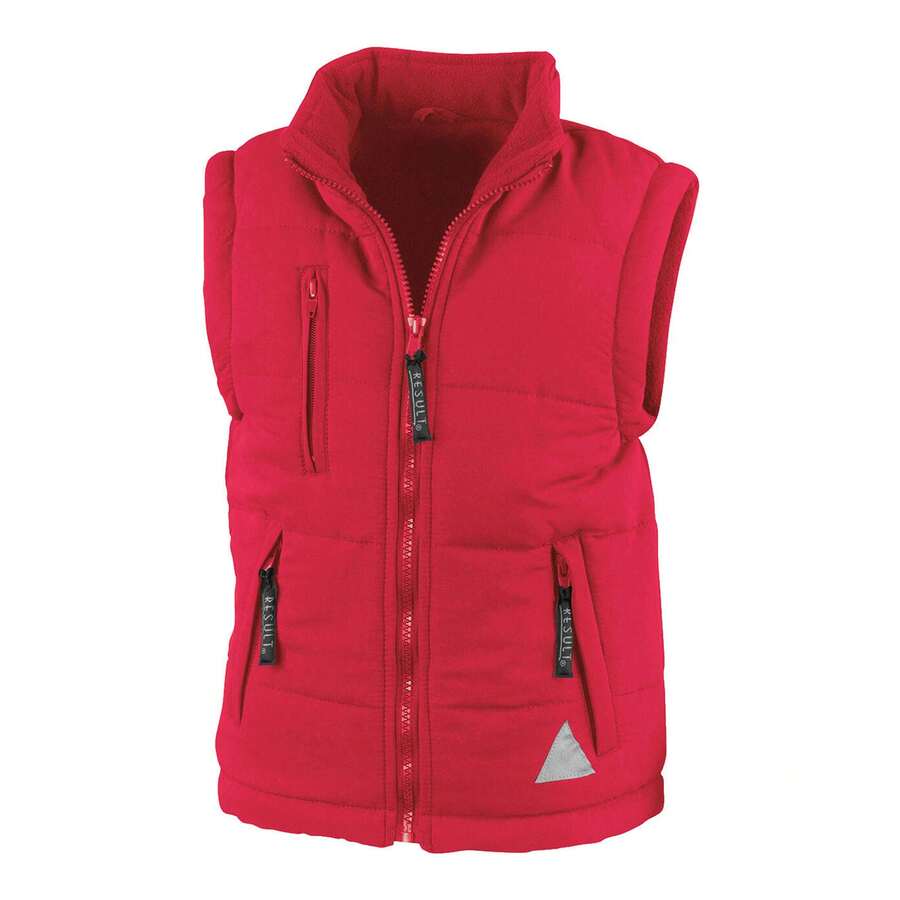 Result Childrens/Kids Ultra Padded Body Warmer (Red) - Red - View 1