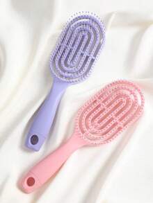 Cepillo de pelo versátil para todo tipo de cabello - Peine desenredante y para peinar, para uso en seco o mojado, cerdas de plástico, peine de pelo - Multicolor - Ver 1