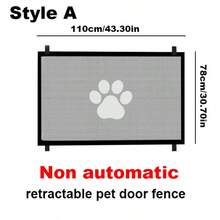 1 件装宠物围栏楼梯门隔离猫狗宠物屏障宠物隔离网，便携式可折叠宠物隔断栅栏，保护宠物狗防护网围栏 - 彩色 - 查看 5