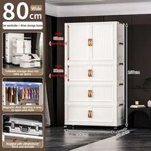 Tủ quần áo gấp gọn 5/4/3/2/1 tầng cho người lớn, tủ đựng quần áo phòng ngủ đơn giản tất cả trong một dành cho người lớn và trẻ em - Nhiều màu - Xem 32