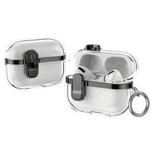 Military Industry Anti-Fall Minimalist Solid Color Electroplated Lock Clear Earphone Case Compatible With AirPods 4, Pro 2nd Gen, Pro 3rd Gen, 1/2, Anti-Drop, Various Colors For Men And Women - Multicolor - View 32