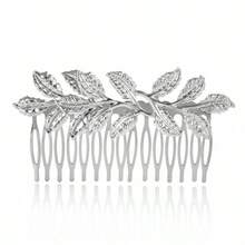 New Leaf Hair Comb And Hairpin Set. Wedding Headpiece And Hair Accessory. From . Gift For Christmas. Combs For Hair Side Comb - Multicolor - View 9