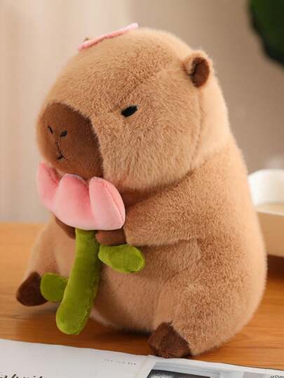 1个30厘米/11.81英寸柔软可变形河马毛绒玩具，可变成汉堡、吐司、牛油果等形状，适合作为儿童生日礼物、家居装饰、情人节礼物、女孩沙发靠垫。