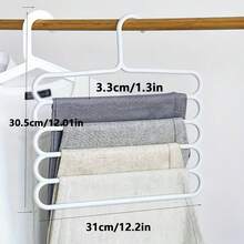 5-Tier Non-Slip Plastic Storage Rack - Multi-Layer Wardrobe Organizer, Suitable For Storing Ties, Scarves And Other Items, A Space-Saving Vertical Storage Solution, An Ideal Accessory For Home Or Office Closet Organization, Features Efficient Space Design And Non-Slip Design.