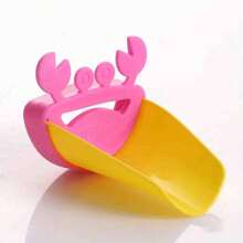 Extensor de grifo con forma de cangrejo para niños - Asistente de cepillado de dientes infantil con diseño de dibujos animados, extensor de grifo de agua para niños pequeños que facilita el lavado de manos