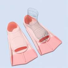 Pinne in silicone per nuoto, pinne corte per addestramento subacqueo, snorkeling e immersioni in apnea per adulti, accessori essenziali per la spiaggia, accessori per la piscina