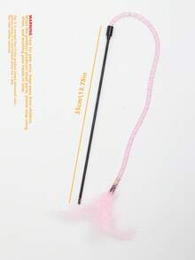 Multi-Color Interactive Cat Teaser Wand With Bell, Pet Toys - Multicolor - View 4