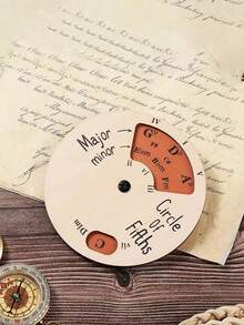 1 đĩa nhạc guitar 5 âm, dụng cụ chỉnh dây đàn bằng gỗ, bảng hợp âm guitar, lý thuyết âm nhạc cho người mới bắt đầu, dụng cụ chỉnh dây bằng gỗ, bánh xe hợp âm có chức năng thay đổi nhanh, thích hợp cho người mới bắt đầu học hòa âm và sáng tác nhạc, tương thích với guitar, piano, violin, v.v., quà tặng cho người yêu âm nhạc, quà tặng cho người đam mê guitar - Nhiều màu - Xem 5