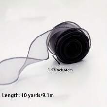 10 Stücke/Pack hochdurchsichtige Organza Satinbänder - strukturierter glänzender Satin, geeignet für Feiertags-Deko, Hochzeitsdeko, Geschenkverpackung, Tortendekoration | Mehrzweck-Bänder | Organza-Bänder, Satinbänder