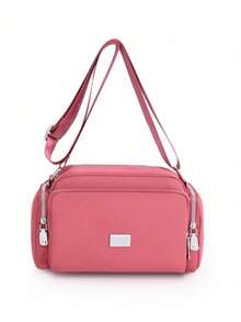 大容量斜挎包，女士多层单肩包，时尚多拉链口袋钱包万圣节礼物圣诞节礼物送给朋友、女孩、妈妈、老师、护士的完美礼物 - 彩色 - 查看 9