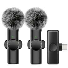 Wireless Lavalier Lapel Microphone For IOS TypeC Android Camera Plug-Play Professional Noise Reduction Recording Clip Mic For Creator Interview