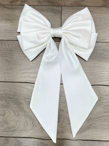 1pc Satin Fabric Bow Decor Back Accessory Waist Decoration,For Romantic Wedding Dress Valentine's Day Accessories - Multicolor - View 2