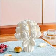 1 件大玫瑰花束硅胶模具，3D 玫瑰花束硅胶模具，用于蜡烛和肥皂制作 - 具有复杂花瓣设计的花卉工艺工具，可重复使用的家居和婚礼装饰，高品质硅胶，蜡烛模具硅胶，情人节礼物，浪漫氛围感，树脂铸造硅胶模具，树脂铸造模具工艺用品 3D 模具硅胶模具 - zl-637 - 查看 6