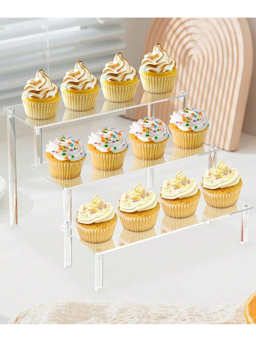 Acrylic Dessert Display Stand, Cupcake Holder Cake Display Riser For ...