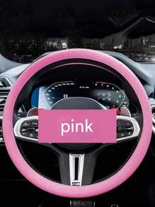 1pc Car Silicone Steering Wheel Cover Men And Women Summer Fashion Sweat-Absorbent Non-Slip Handle Cover Universal Four Seasons Thin Soft Ice-Cold Steering Wheel Cover Car Universal Silicone Thin Steering Wheel Cover Wear-Resistant Comfortable Feel Essential Supplies