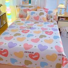 3pcs/Set Soft & Breathable Printed Thickened Bedding Set, Modern Rectangular Fashionable Simple Design For Full/Queen Bed, Suitable For Bedroom Home Use All Season