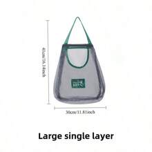 1 Sommer Obst- und Gemüse-Hängetasche für Zwiebel, Ingwer und Knoblauch Lagerung. Tragbare Netzttasche. Handgehaltene Cut Out atmungsaktive Haushaltslagerungstasche. Multifunktionale Küchen-Lagernetz-Tasche. Obst, Gemüse, Ingwer und Knoblauch Wandorganizer | Essenzielles Wohnzubehör