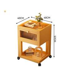 SHENGYE高端家具系列 几何美学楠木边桌 客厅沙发边柜 简约小茶几 卧室床头柜收纳架 家用客厅边桌 卧室床头柜收纳架 - 彩色 - 查看 9