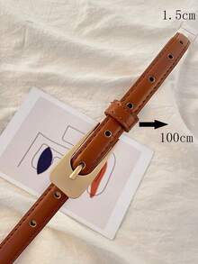 5/4/3/2/1 件套复古西装腰带，简约清新百搭，韩式装饰细腰带，牛仔裤时尚青年休闲腰带，圣诞节情人节礼物，休闲腰带 - 黑色 - 查看 6