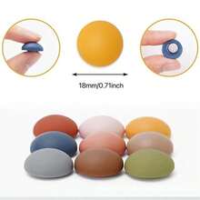 10pcs Polka Dot Fridge Magnets, Semicircular Strong Adhesive Magnets, Photo Holder Magnets, Simple Summer Fridge Stickers (Random Color)