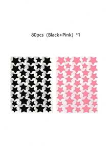 1120/840/560/280 Pcs Star Stickers, Back To School,Halloween & Christmas Decoration Stickers, Colorful Five-Pointed Star Stickers For Party, Holiday Photo Decoration, Face Decor Stickers (1 Sheet Per Color), For Decoration Only (Not For Makeup)2000/1400/160/80/40