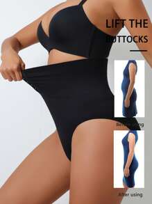 2 piezas Pantalones moldeadores para mujer con hebilla, cintura alta, sin costuras, control del abdomen, aptos para ejercicio diario y deportes