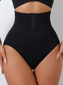 2 piezas Pantalones moldeadores para mujer con hebilla, cintura alta, sin costuras, control del abdomen, aptos para ejercicio diario y deportes