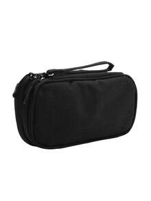 1pc Multifunctional Organizer Bag, Waterproof Electronic Storage Pouch With Multiple Pockets, Handheld Bag Organizer With Net & Grid, Large Capacity Wallet, Suitable For Women/Men Short Trip Toiletry Bag, Travel Essentials, School Supplies Storage, Christmas Gift - Multicolor - View 3