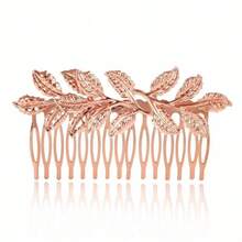 New Leaf Hair Comb And Hairpin Set. Wedding Headpiece And Hair Accessory. From . Gift For Christmas. Combs For Hair Side Comb - Multicolor - View 3