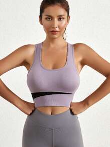 3pcs/Set Women Colorful Wireless Shockproof Sports Bra For Running, Fitness, Yoga