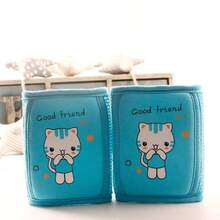 1对可爱卡通防滑婴儿爬行护膝，适合爬行、走路、幼儿防摔护膝，儿童爬行和走路防护装备