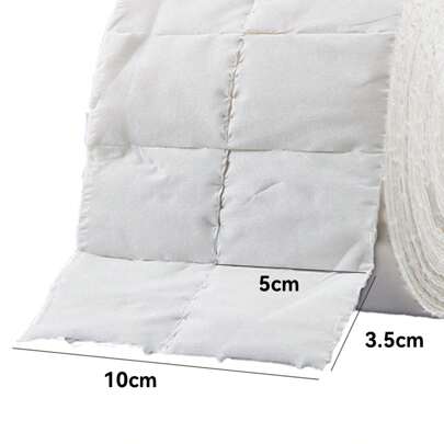 WAXKISS 300 unidades de lenços de limpeza brancos para unhas, removedor de esmalte em gel, ideais para nail art e limpeza de unhas postiças.