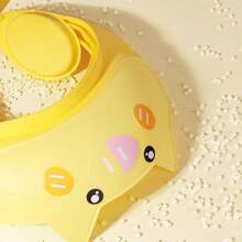 [Cute Piggy Shower Cap] Soft & Comfortable 1pc Adorable Piggy-Themed Youngsters Shower Cap - Adjustable With Ear Protection - Cute Cartoon Design In Pink, Blue, Yellow For Fun Bath Time