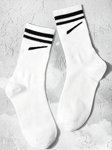 1/3/5Pairs Men's Socks, Mid Length Socks, Colorful Pattern Socks, Round Neck Socks, High Length Socks, Soft Men's Socks, Crew Sports Socks, Fabric Men's Socks, Cute Socks, Girls' Socks, Sheer Socks, Slouchy Socks, Cute Socks, Crew Sports Socks - Multicolor - View 39