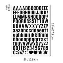 5/10 Sheets 0.5 Inch Letter Stickers Small Decor Stickers Waterproof Mailbox Sticker Vinyl Letter Stickers Window, Water Bottles,DIY,Door,Sign,School Supplies,Back To School