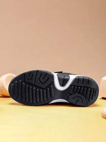 1 par de zapatos deportivos casuales clásicos, livianos y transpirables de malla, con correa, unisex para niños, aptos para correr, uso diario y la escuela