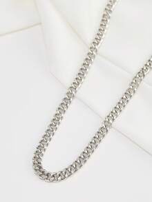 2pcs Demon Eye Pendant Necklace Set, Versatile Clavicle Chains Suitable For Women (Chain Loop & Bead Quantity Random) - Silver - View 3