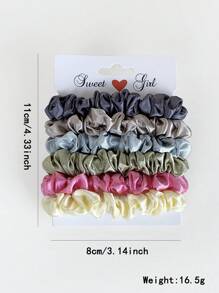 1pc/4pcs Solid Soft Elastic Hair Ties, No Damage Hair Scrunchies, Multi-Use Hair Ties Scrunchy Hair Ties, Casual