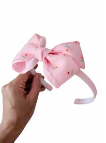 Tiara laço de menina floral delicada, Arco de cabelo