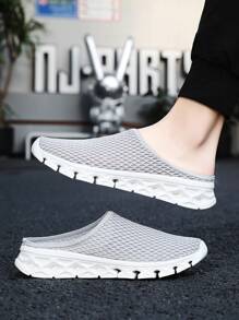 Men's Casual Breathable Slip-On Sandals - Lightweight Non-Slip Summer Walking Shoes, Fashion Slippers, Suitable For Home And Outdoor - Unisex Comfortable Solid Color Slides