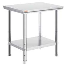 Stainless Steel Multi-Purpose Work Table 760mm X 600mm X 70mm Ideal For Meal Prep Sewing Handicrafts And Garage Use