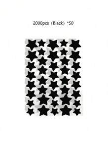 1120/840/560/280 Pcs Star Stickers, Back To School,Halloween & Christmas Decoration Stickers, Colorful Five-Pointed Star Stickers For Party, Holiday Photo Decoration, Face Decor Stickers (1 Sheet Per Color), For Decoration Only (Not For Makeup)2000/1400/160/80/40