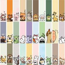 30 Cartoon Animal Illustrations Series Simple Handbook Artistic Style Creative Materials Ins Reading Paper Bookmarks Can Be DIY - Multicolor - View 1