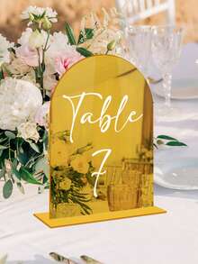 1set Personalised Black Acrylic Table Numbers - Wedding Table Decor - Wedding Signage - Table Signs - Table Numbers - Wedding Stationery - Reception Signs,Wildflower Wedding Table Numbers, Frosted Arch Acrylic Table Numbers, Floral Table Numbers - Multicolor - View 18