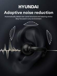 HYUNDAI HY-C02 Smart Bluetooth Earbuds, In-Ear Wireless Headphones With Touch Control Screen, Multifunctional Noise-Proof, Long Battery Life, High-Quality Audio, Comfortable Open-Ear DesignEarclip - 彩色 - 查看 5