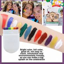 1 套彩虹脸部彩绘套装，节日骄傲旗人体彩绘，适合派对和节日 - 易于涂抹和清洁，狂欢节/狂欢节/化妆舞会