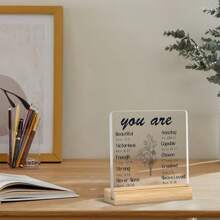 1 Piece, Religious Catholic Spiritual Gifts, Acrylic Creative Desktop Decorations, Multi-Functional Living Room And Office Decorations, Suitable For Christian Women Birthday Gifts, Mother's Day Gifts, Christmas Gifts