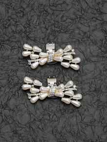 适用于平底鞋和高跟鞋的多功能鞋饰，可拆卸金属水晶钻鞋扣配件，鞋饰，修鞋配件